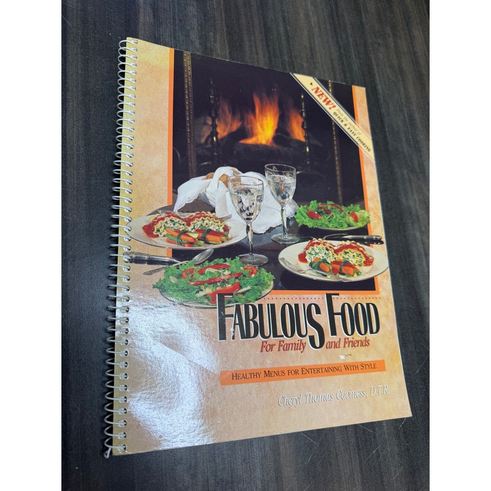 Fabulous‎ Food For Family and Friends Cookbook Cheryl Thomas Spiral Bound
